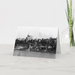 Carte Vue de château de Windsor, à travers la Tamise