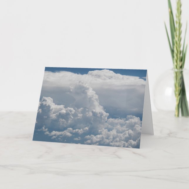 Carte Vue de cumulus de ciel (Devant)