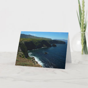 Carte Vue de l'île de Santa Cruz dans les îles du Channe