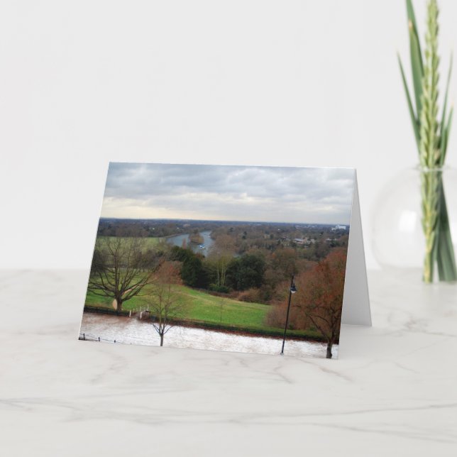 Carte Vue de terrasse de colline de Richmond, Surrey, (Devant)