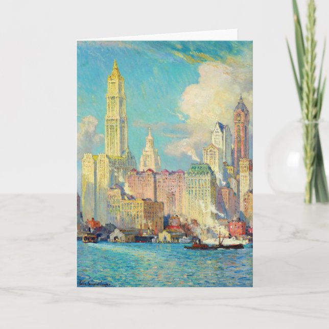 Carte Vue de Wall Street | Colin Campbell Cooper (Devant)