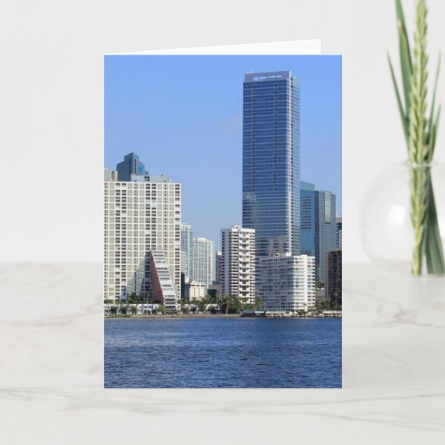 Carte Vue d'horizon de Miami (Devant)