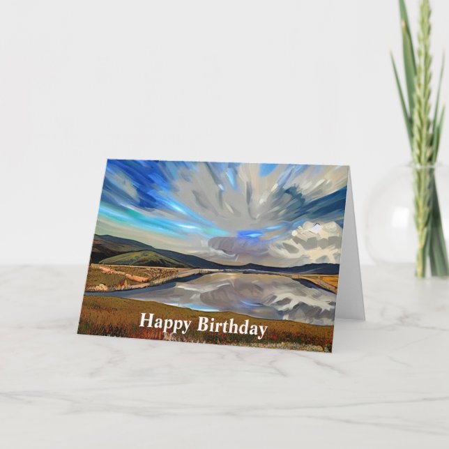 CARTE VUE DU LAC (Devant)