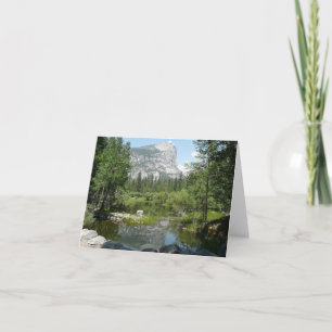 Carte Vue du lac Miroir dans le parc national de Yosemit