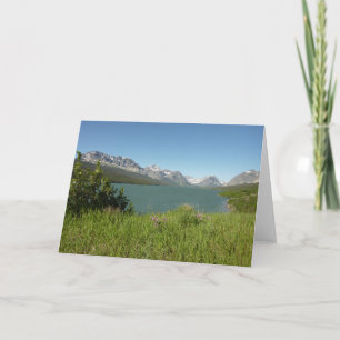 Carte Vue du lac Swiftcurrent au Glacier National Park