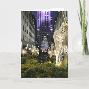 Carte Vue éblouissante de Rockefeller Plaza à Noël