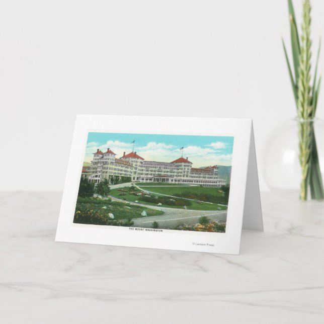 Carte Vue extérieure de plan rapproché d'hôtel de Mt. (Devant)