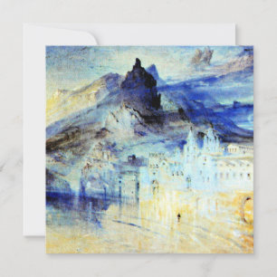 Carte Vue sur Amalfi, peinture d'art 