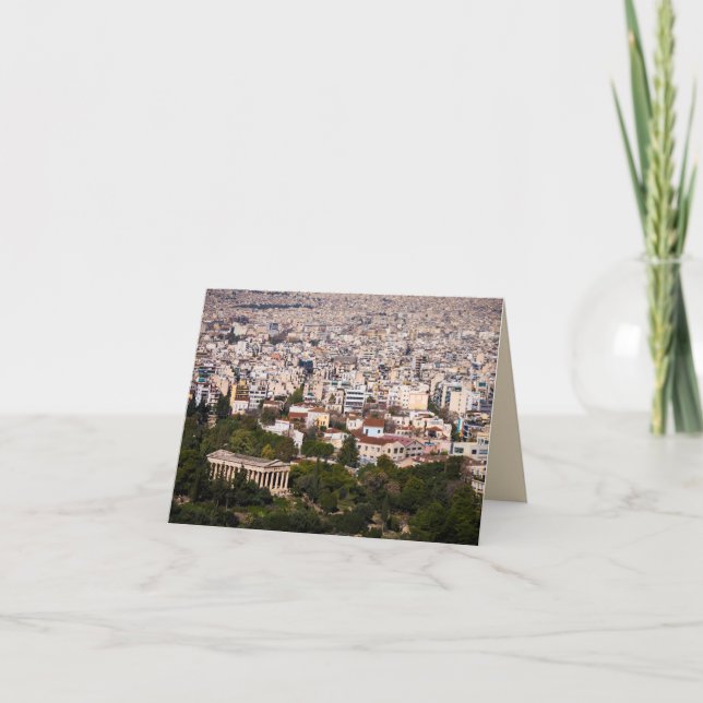 Carte Vue sur Athènes (Devant)