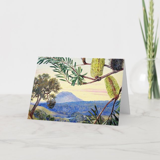 Carte Vue sur la montagne Océan bleu (Devant)