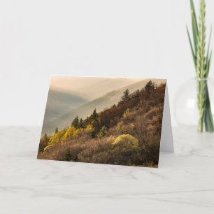 Carte Vue sur la vallée Oconaluftee Caroline du Nord
