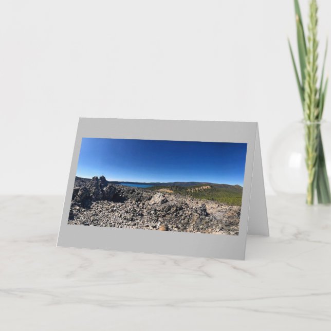 Carte Vue sur le lac Paulina, Oregon (Devant)