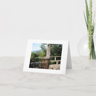 Carte Vue sur les montagnes