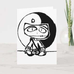 Carte "W méditant de Stitchlip Yin Yang" par Lévi G.