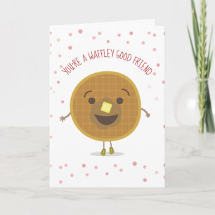 Carte Waffley Good Friend Waffle Kid Valentine