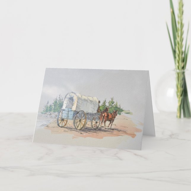 Carte WAGON COUVERT par SHARON SHARPE (Devant)