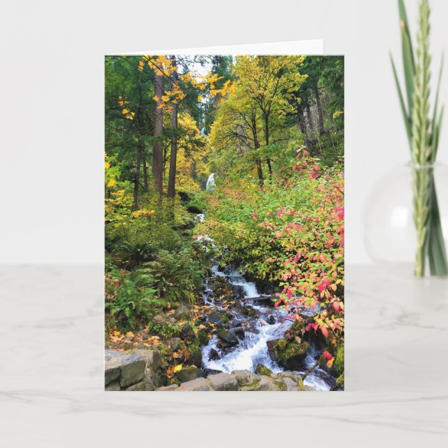 Carte Wahkeena Falls, gorge de Columbia, Oregon (Devant)