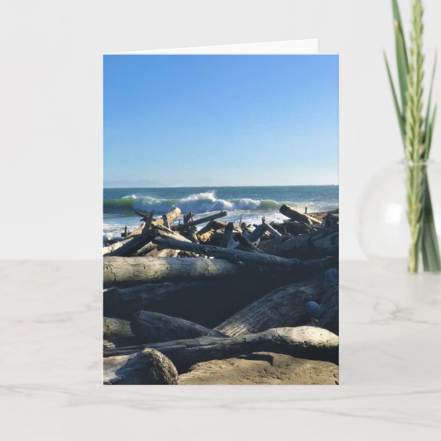 Carte Waikiki Beach, cape Disappointment, Washington (Devant)