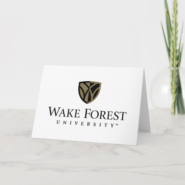 Carte Wake Forest University Wordmark (Devant)