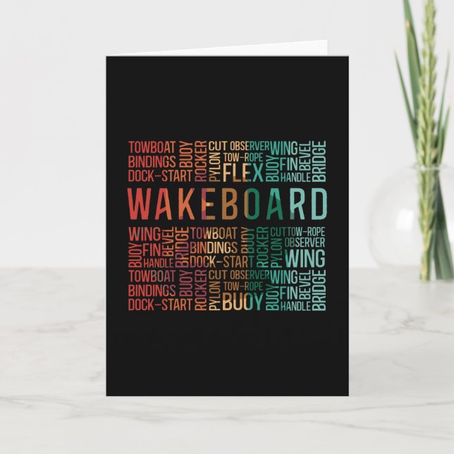 Carte Wakeboard Quote Wakeboard Wakeboard Wake Wakeboard (Devant)