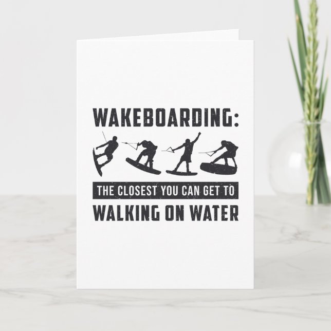 Carte Wakeboard Wakeboard Walking On Water Wake Wake (Devant)