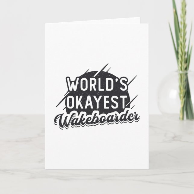Carte Wakeboard World's Okayest Wakeboard Wakeboard (Devant)