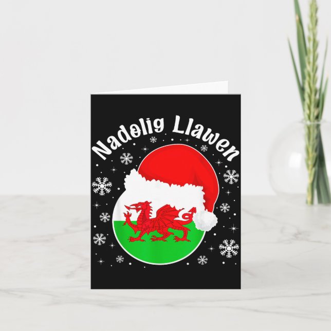 Carte Wales Christmas Welsh Christmas Greeting Nadolig L (Devant)