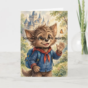 Carte Wally le loup-garou Ça en vaut la peine — Me