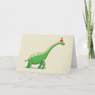 Carte Walter le dinosaure adorable