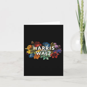 Carte Walz 2024 Floral Feminine Femmes Harris Waltz 2024