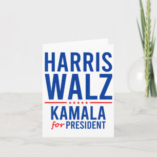 Carte Walz 2024 Kamala Harris Pour Le Président Tim Walz
