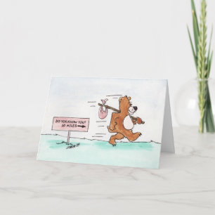 Carte Wandering Bear (Birthday Card)