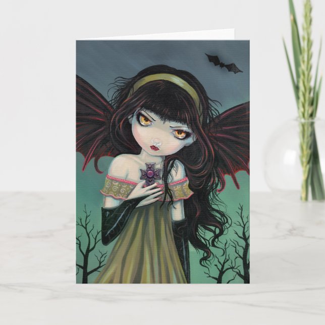 Carte  Wandering Gothic Vampire Fairy Card (Devant)