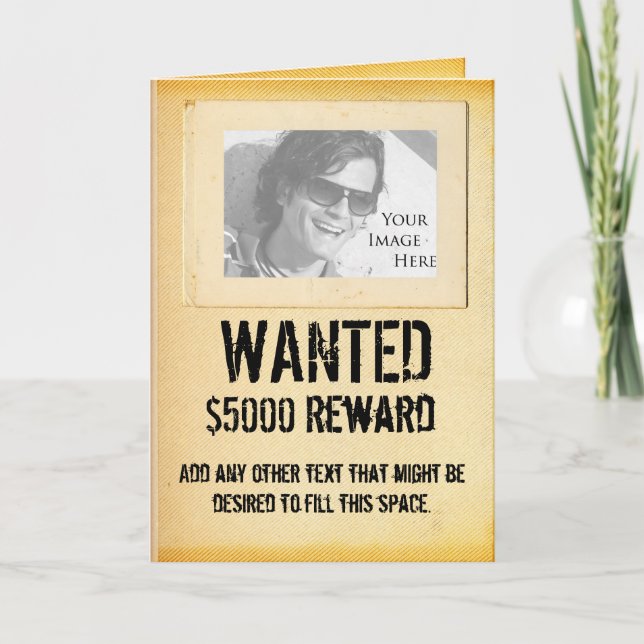 CARTE WANTED (Devant)
