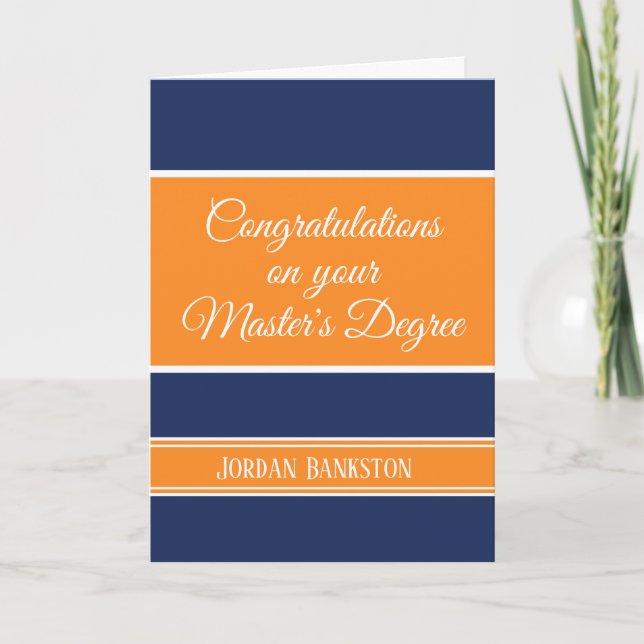Carte Waouh ! Master's grade Graduation card (Devant)