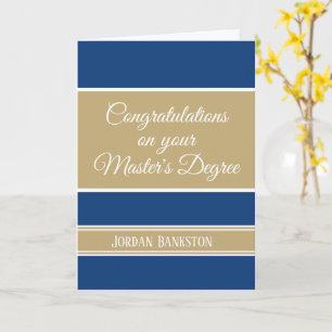 Carte Waouh ! Master's grade Graduation card