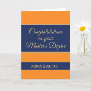 Carte Waouh ! Master's grade Graduation card