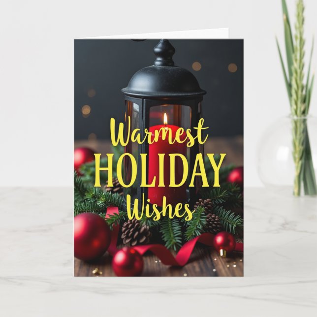 Carte Warmest Christmas Wishes (Devant)
