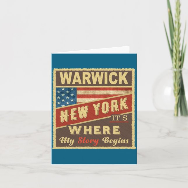 Carte Warwick Ny Its Where My Story Begins  (Devant)