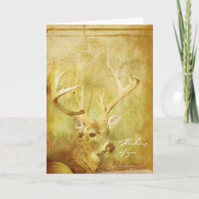 Carte Washed Deer - Pensez à vous (Devant)