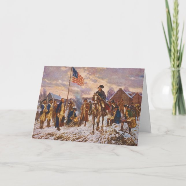 Carte Washington à Valley Forge par Edward P. Moran (Devant)