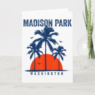 Carte Washington Madison Park Océan Surfant Planche à su