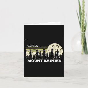 Carte Washington Randonnée Mont Rainier Arbres Forêts na