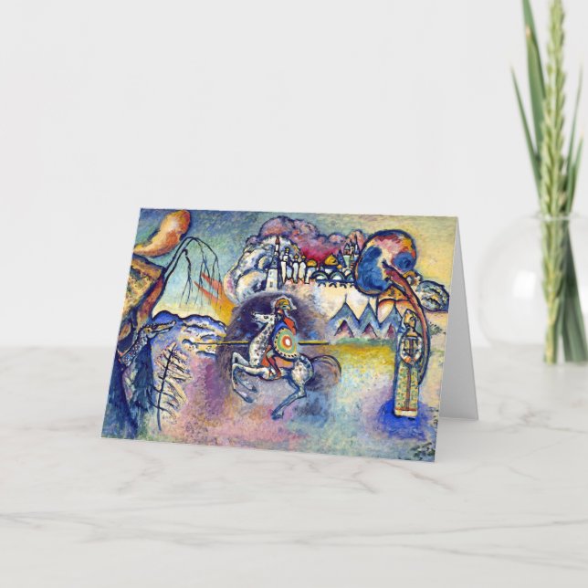 Carte Wassily Kandinsky - Saint George et les cavaliers (Devant)