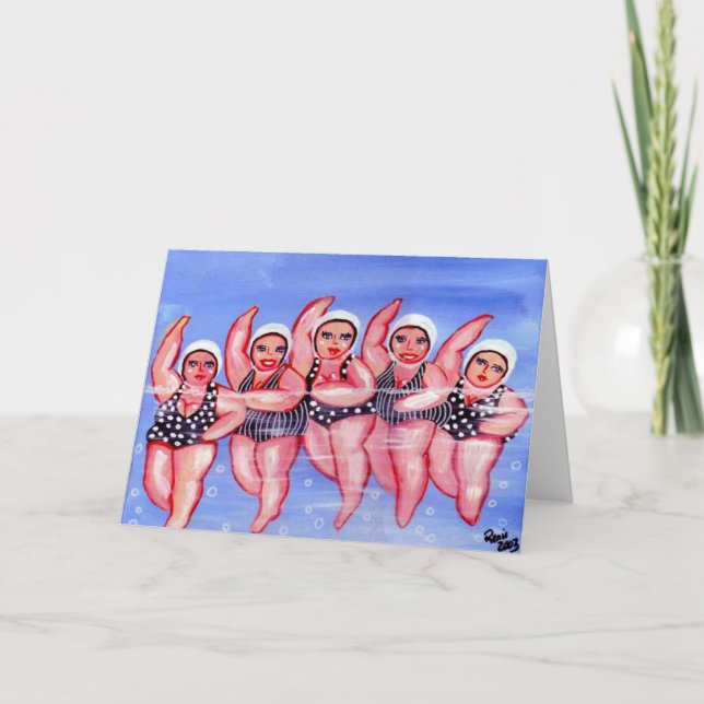 Carte Water Aerobics Divas Fun Whimsby Chubby (Devant)