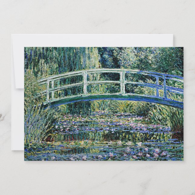 Carte "Water Lilies and Japanese Bridge" (Devant)