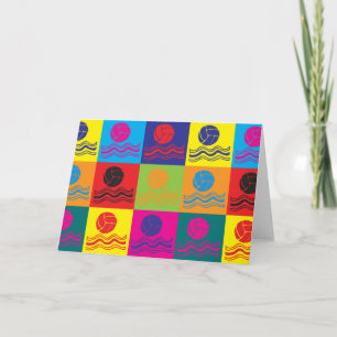 Carte Water Polo Pop Art