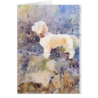 Carte Watercolor Dog
