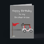 Carte Watercolor Golf Fun Golf Brother-en-beau<br><div class="desc">Couleur d'eau mignonne Golf Golfer Amusant Art pour votre beau-frère Anniversaire Parfait pour celui qui aime le golf</div>