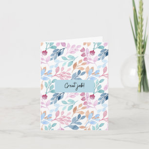 Carte Watercolor Nature Motif Great Affirmation Card